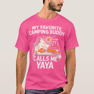 Camiseta Yaya Camper Meus Amigos Favoritos De Camping Me Ch
