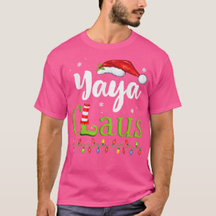 Camiseta Yaya Claus Engraçado Vovó Papais noeis Pijamas Nat