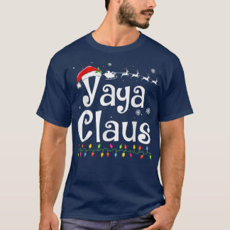 Camiseta Yaya Claus Engraçado Vovó Papais noeis Pijamas Nat