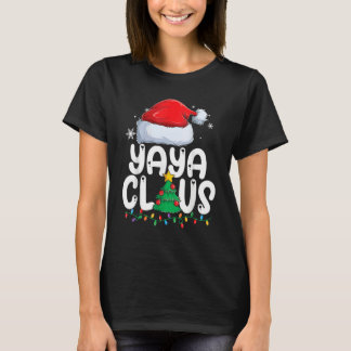 Camiseta Yaya Claus Grupo de Correspondência de Natal Famíl