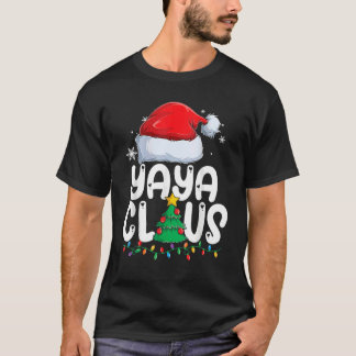 Camiseta Yaya Claus Grupo de Correspondência de Natal Famíl