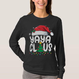 Camiseta Yaya Claus Matching Xmas Family Christmas Pajama
