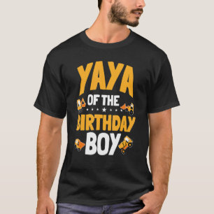 Camiseta Yaya Do Aniversário Do Trabalho De Construção De G