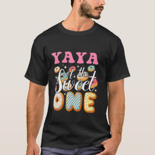 Camiseta Yaya Do Doce Primeiro Aniversário Festa de Donut
