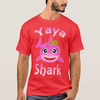 Camiseta Yaya Shark Grego Vovó Engraçado Tubarão