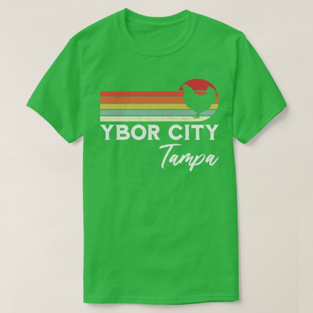 Camiseta Ybor City Tampa Florida Chicken Lover Souvenir Gif (Frente do Design)