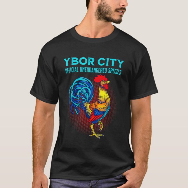 Camiseta Ybor City Tampa Oficial Espécies Não Ameaçadas de  (Frente)