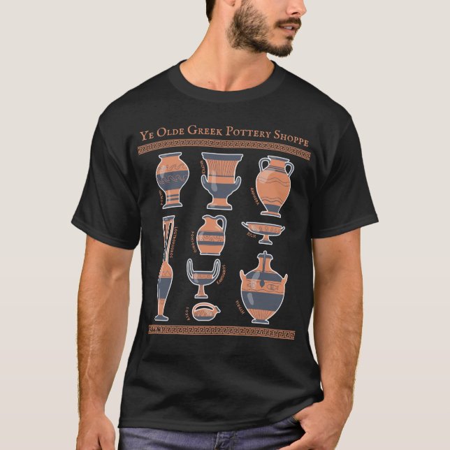 Camiseta Ye Olde Grécia - Loteria Divertida dos Jugs Antigo (Frente)