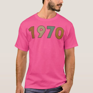 Camiseta Year 1970 Long Live the 70s retro colors friend