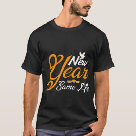 Camiseta "Year" Golden Script Heart Typography
