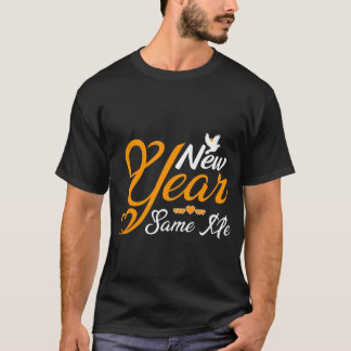 Camiseta "Year" Golden Script Heart Typography