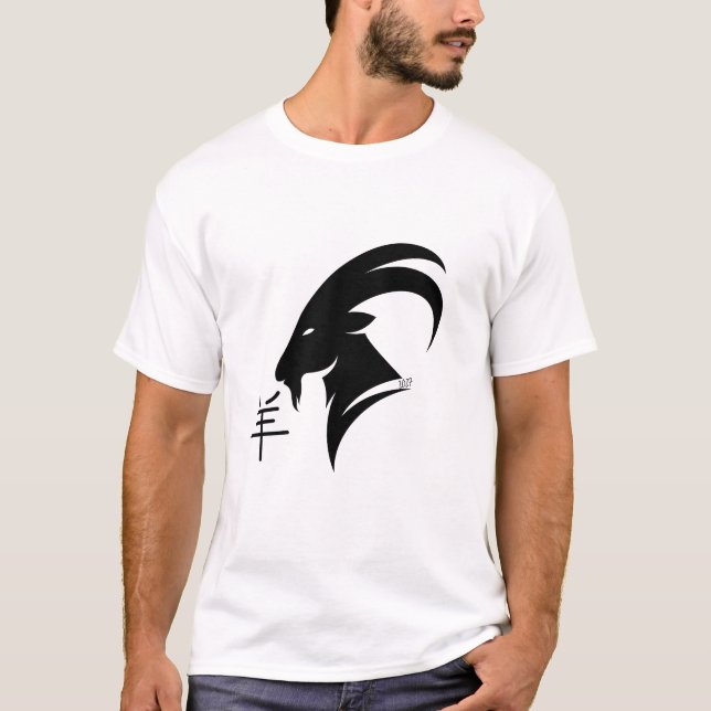 Camiseta Year of the Goat 2027 with Chinese Character (Frente)