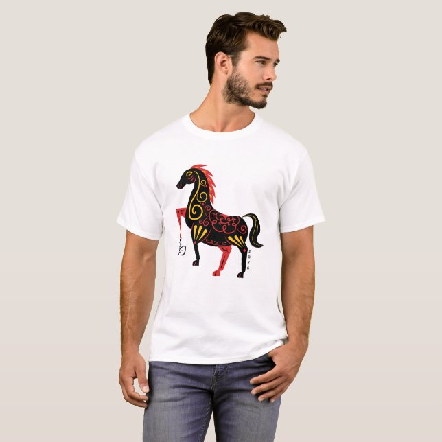 Camiseta Year of the Horse 2026 (Frente Completa)