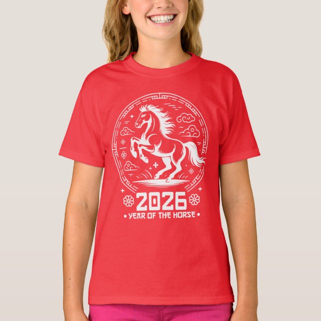 Camiseta Year Of The Horse 2026 - Chinese New Year (Frente)