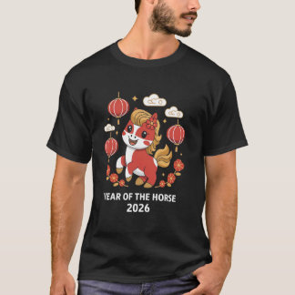 Camiseta Year Of The Horse 2026 Chinese Zodiac Astrology