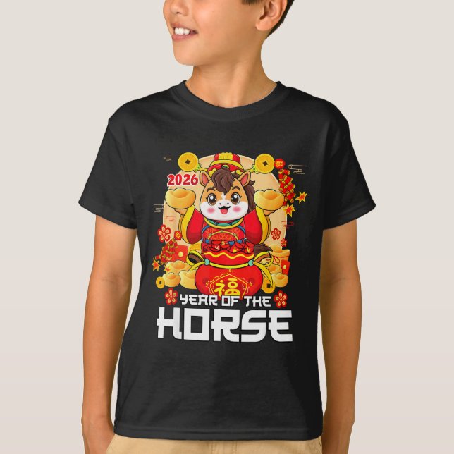 Camiseta Year Of The Horse 2026 Lunar New Year Chinese Zodi (Frente)