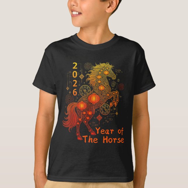 Camiseta Year Of The Horse Happy Chinese Lunar New Year 202 (Frente)