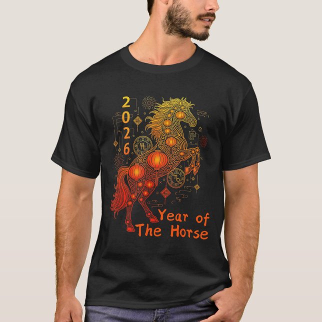 Camiseta Year Of The Horse Happy Chinese Lunar New Year 202 (Frente)