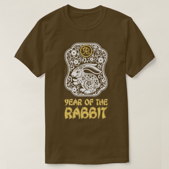 Camiseta Year of The Rabbit 2023, Zodiac Tiger Chinese Zodi (Frente do Design)