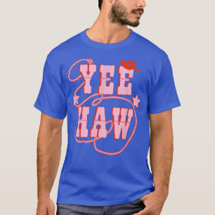 Camiseta Yee Haw Howdy Rodeo Oeste País Rosa-do-Sul