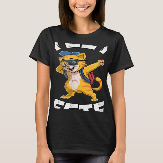 Camiseta Yee Ou Ser Legal Gato De Ice De Volta À Escola (Frente)