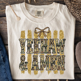 Camiseta Yeehaw Amém Vaqueira Cristã do Sudoeste