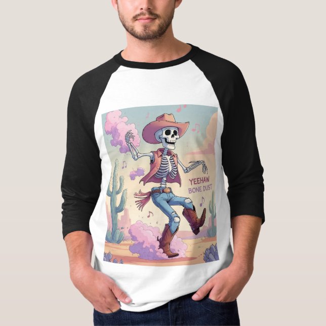 Camiseta Yeehaw Bone Dust – Kickin’ Up Fun in the Desert! (Frente)