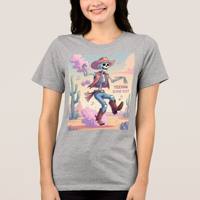 Camiseta Yeehaw Bone Dust – Kickin’ Up Fun in the Desert! (Frente)