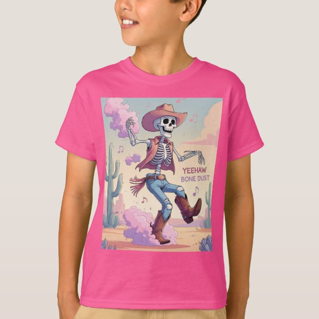 Camiseta Yeehaw Bone Dust – Kickin’ Up Fun in the Desert! (Frente)