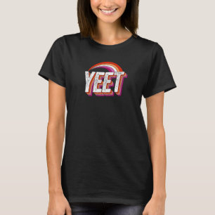 Camiseta Yeet Meme Lésbica Sinalizador do Orgulho Lésbico A