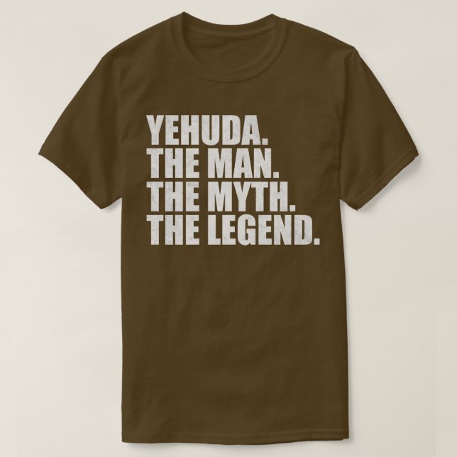 Camiseta Yehuda Yehuda Nome Yehuda Nome dado (Frente do Design)