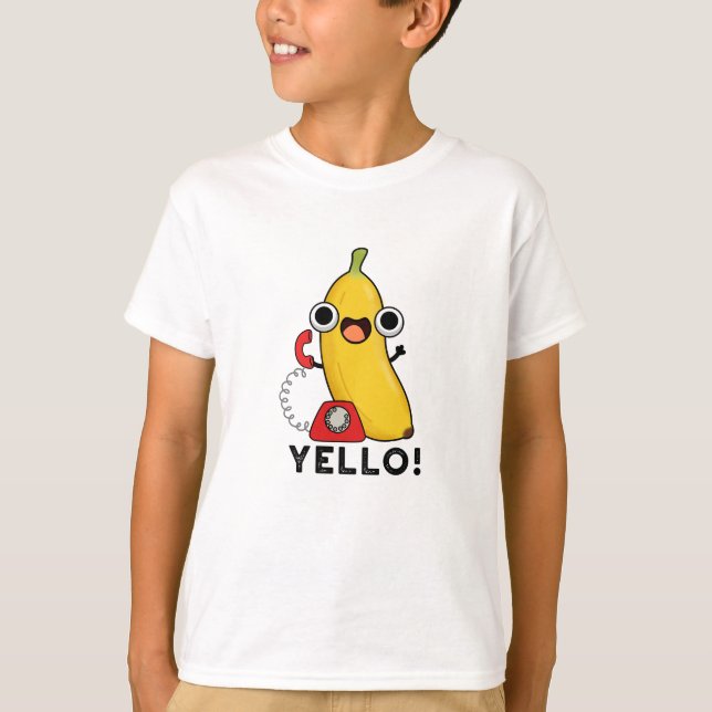 Camiseta Yello Funny Fruta Yellow Banana Pun (Frente)