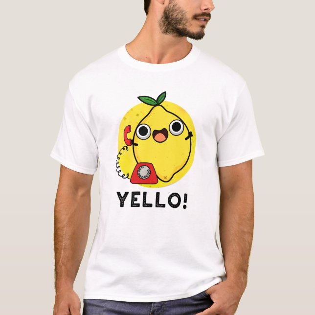 Camiseta Yello Funny Yellow Lemon Pun (Frente)
