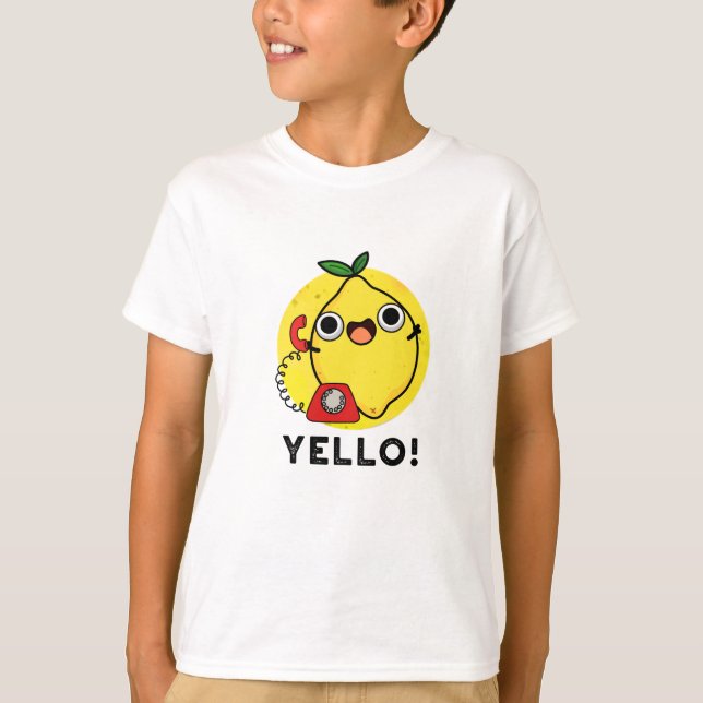 Camiseta Yello Funny Yellow Lemon Pun (Frente)