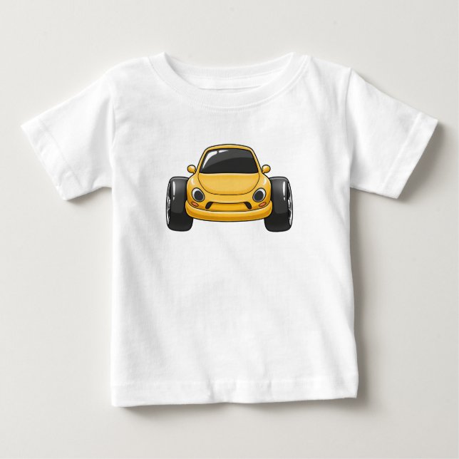 Camiseta Yellow Cartoon Car  (Frente)
