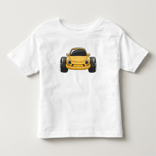 Camiseta Yellow Cartoon Car  (Frente)