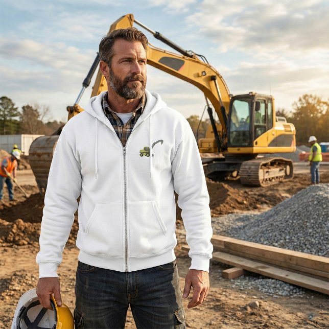 Camiseta Yellow Excavator Construction Machinery (Criador carregado)