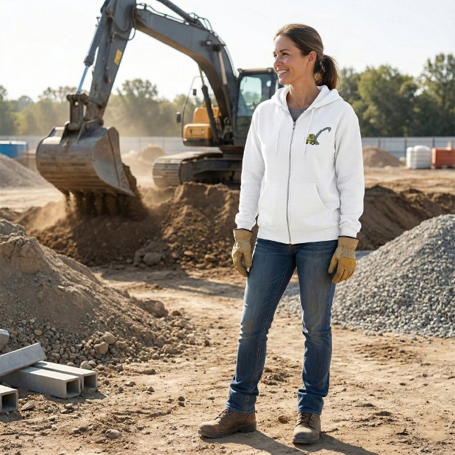 Camiseta Yellow Excavator Construction Machinery (Criador carregado)