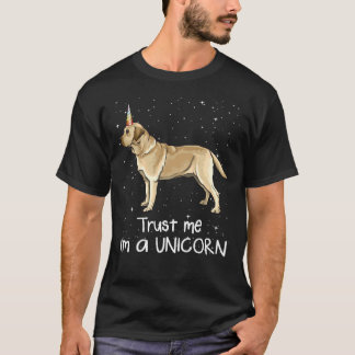 Camiseta Yellow Labrador Retriever Confie Em Mim Sou Um Uni