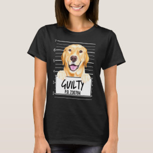 Camiseta Yellow Labrador Retriever Mugshot Guilherme Dog