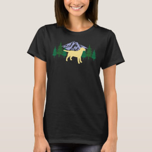 Camiseta Yellow Labrador Silhouette Evergreen