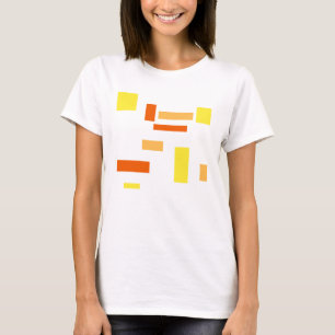 Camiseta Yellow Orange Boxes Abstrato