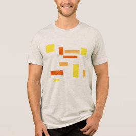 Camiseta Yellow Orange Boxes Abstrato