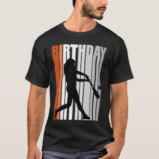 Camiseta Yellow Retro Softball Baseball Base Run Girls Teen