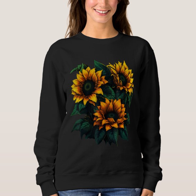 Camiseta Yellow Sunflower Cute summer Sun flowers Floral Po (Frente)