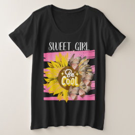 Camiseta Yellow Sunflower trendy vibrant color paper art