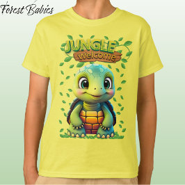 Camiseta Yellow Tortoise Cute Turtle Animal Cartoon Graphic