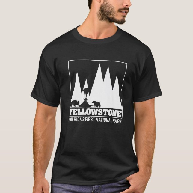 Camiseta Yellowstone America's First National Park USA Park (Frente)