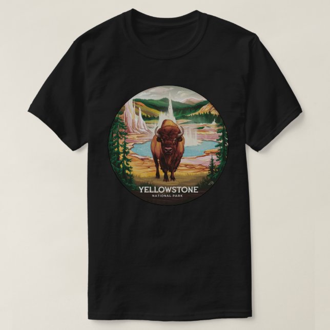 Camiseta Yellowstone Bison (Frente do Design)