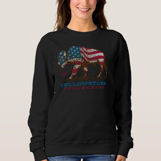 Camiseta Yellowstone Collection Usa Buffalo Ranking Life Co (Frente)